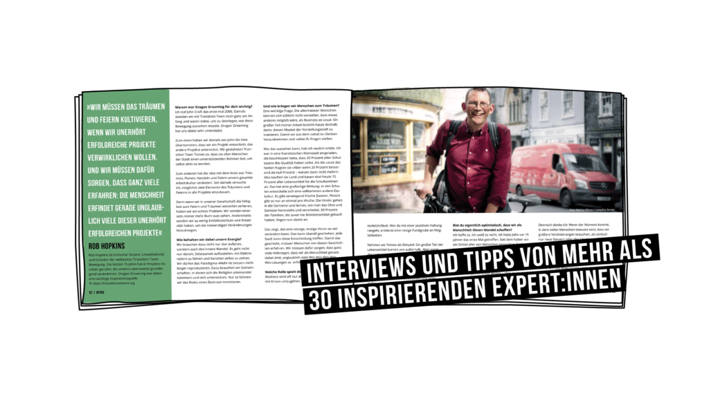 Das Dragon Dreaming Playbook bietet Interviews mit mehr als 30 Experten