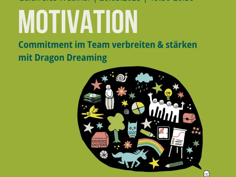 Wie kann ich im Team die Motivation stärken? Dragon Dreaming Webinar mit Ilona Koglin