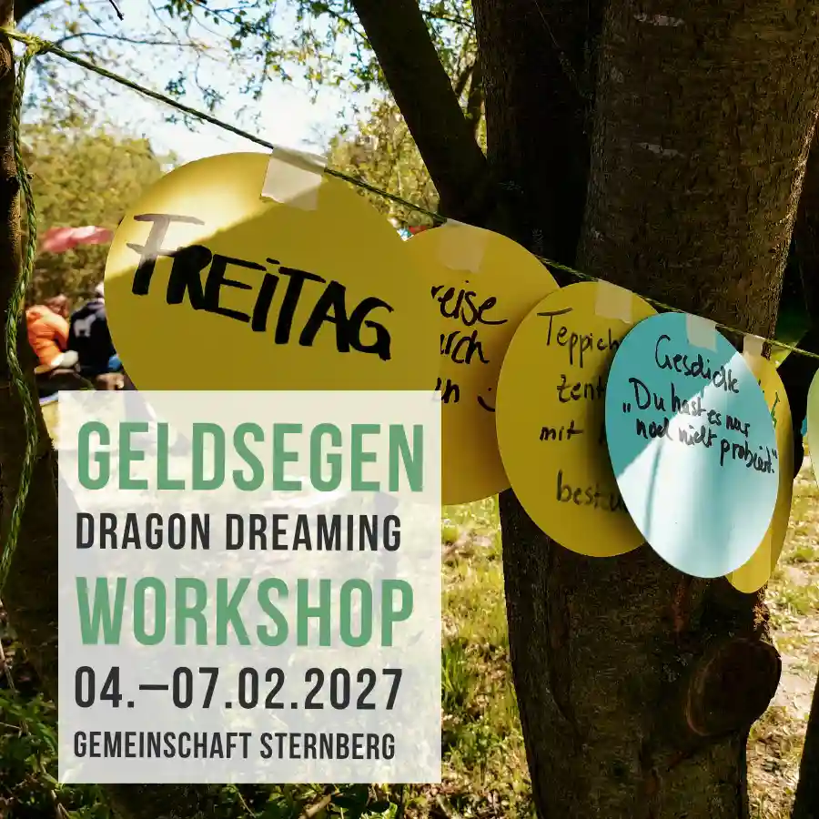 Dragon Dreaming Geldsegen Workshop – 4. bis 7. Februar 2027 in der Gemeinschaft Sternberg nahe Stuttgart