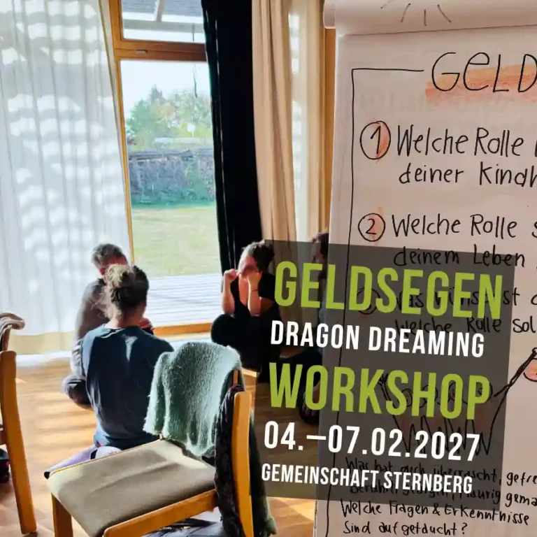 Foto: Empowered Fundraising Workshop im Ökodorf Sieben Linden, Oktober 2026